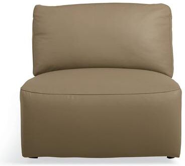 Lennox Power Sectional Seating - Build Your Own, Leather, Leather / Armless Chair, Pine Bark Leather / Armless Chair - Grandin Road