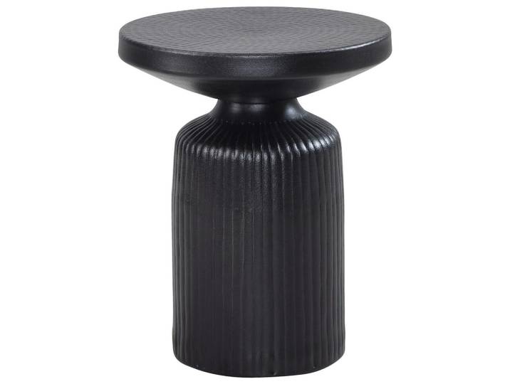 BEISTELLTISCH Aluminium Schwarz D: 40 cm