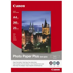 Canon SG-201 Fotopapier Plus seidenglanz A4 210x297mm 260 g/m2 - 20 Blatt