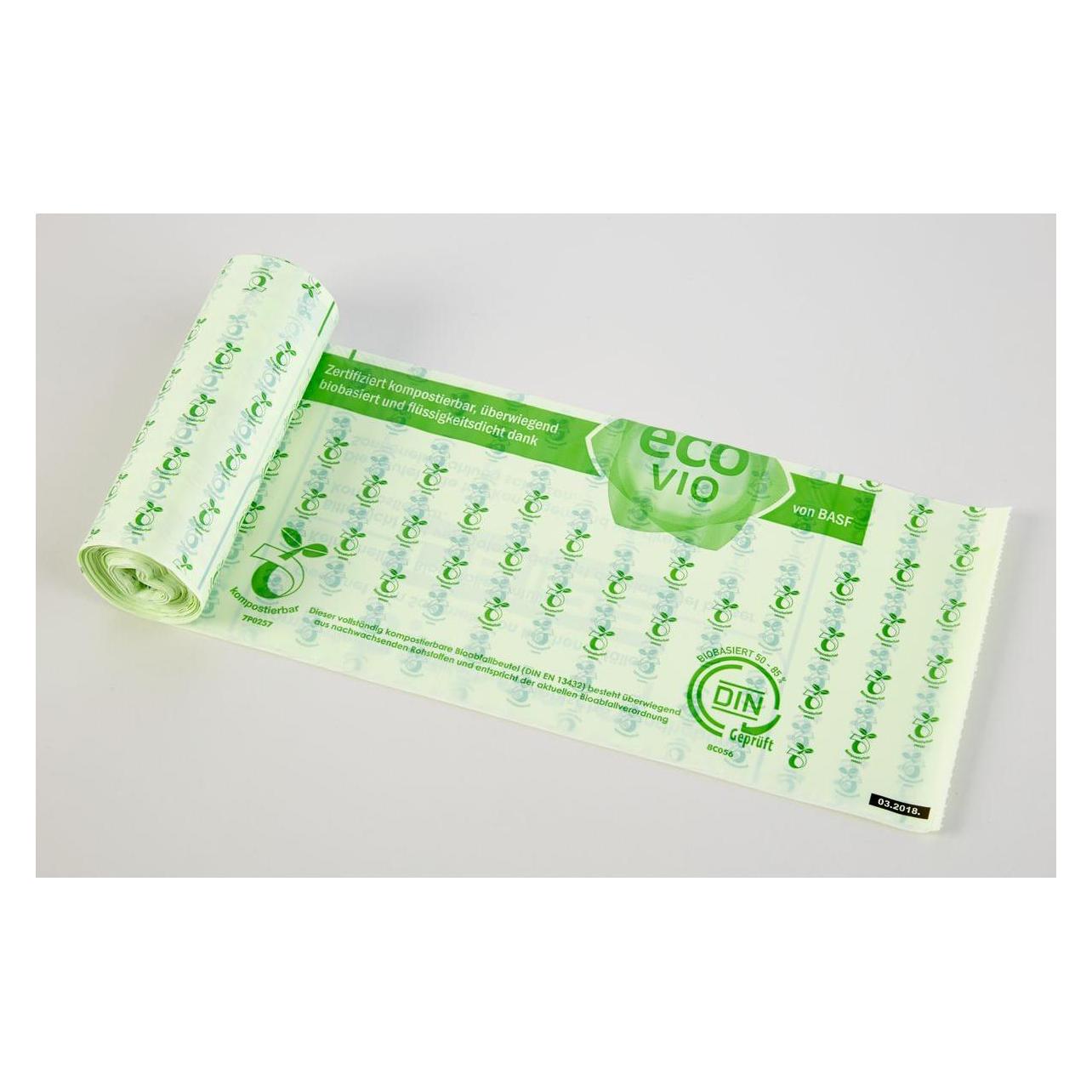 Deiss Müllbeutel BIOLINE 45 x 68 cm (B x H) 30l ecovio natur 10 St./Pack. (30 l) (06030)