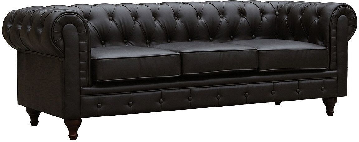 Habitat et jardin Sofá Chesterfield "Aliza"  3 plazas - Marron
