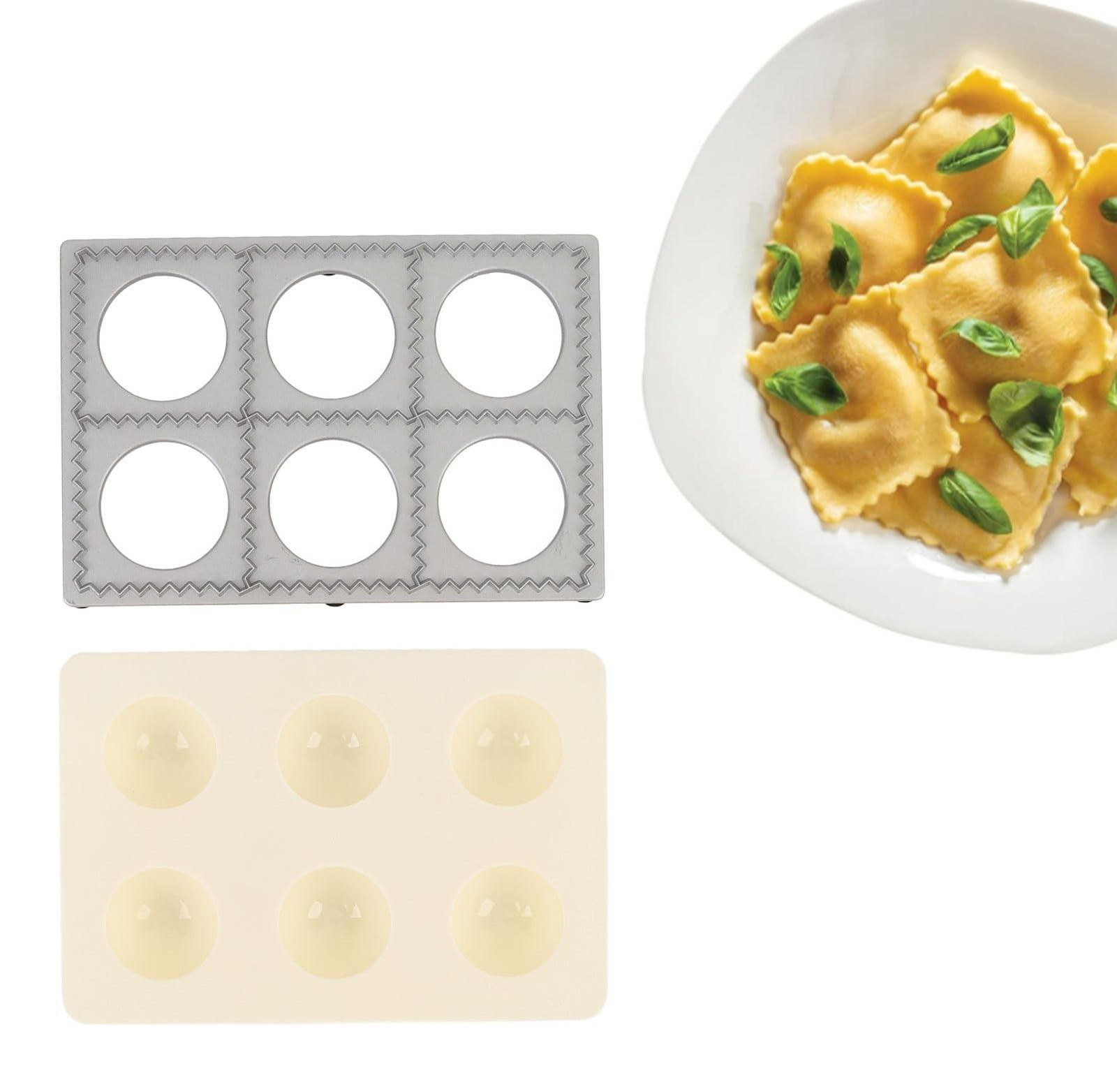 Merkloze Ravioli Maker van Aluminium met 6 Gaten