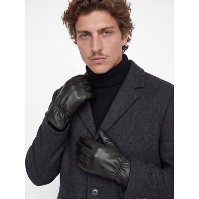 PU-Handschuhe JACK & JONES "JACOWEN GLOVES", Herren, schwarz, Web, Kunstfaser, unifarben, Handschuhe, Kunstfaser, Einheitsgröße
