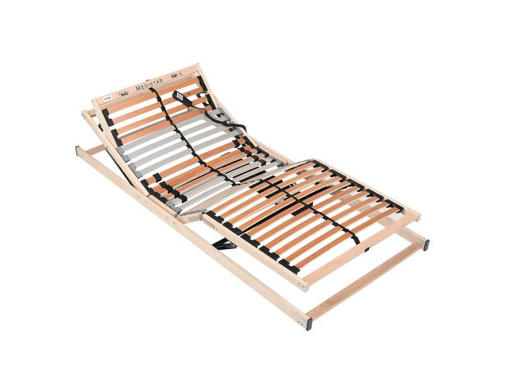 Lattenrost DUO 90 x 200cm Rahmen: Schichtholz Buche, naturbelassen Federholzleisten: Schichtholz Buche, foliert Braun/Beige