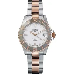 Davosa Diving Ternos Medium Automatic Ceramic 200m 166.196.20 - weiß,gold,silber - 36,5mm