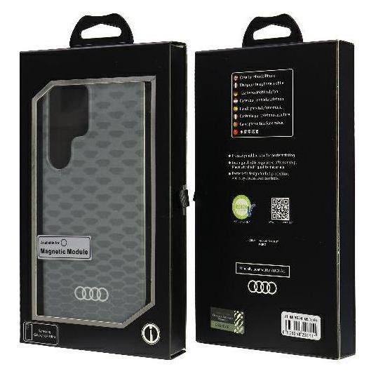 Audi IML Stitching Pattern MagSafe Case S928 szary/grey hardcase AU-IMLMU-Q5/D3-GY (Samsung Galaxy S24 Ultra) (AUDI000147-0)