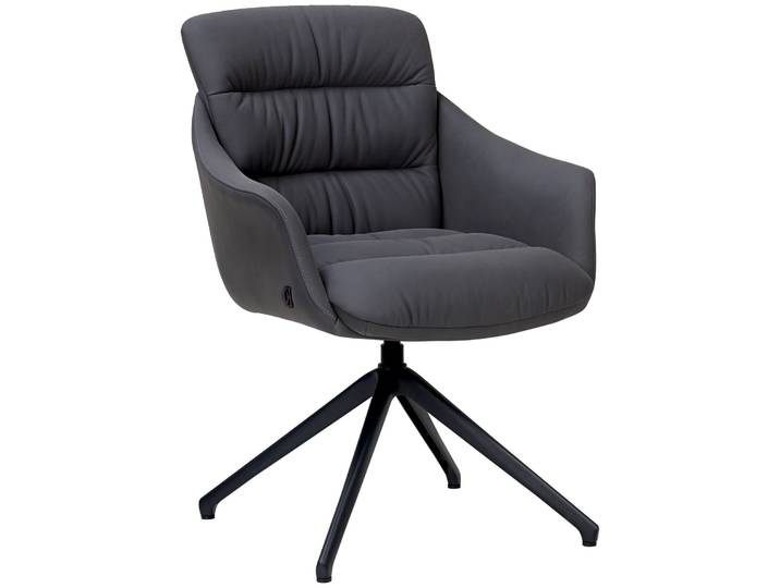 Dieter Knoll Armlehnstuhl SOUL, schwarz, Leder