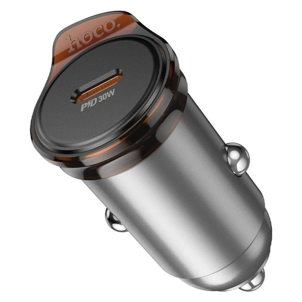 Hoco Auto charger car charger Type C PD QC 30W NZ16 metal gray (58800001)