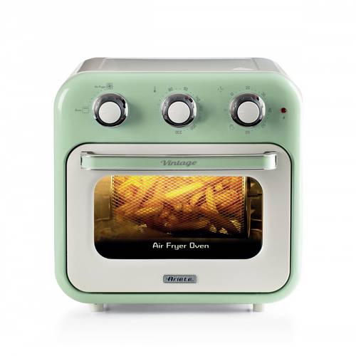 Ariete 4632/04 Mini-Backofen & Heißluftfritteuse Grillfunktion, Heißluft-Funktion, Kontrollleuchte, mit Dampfgarfunktion, mit