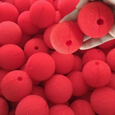 Uplift Essentials Classic Red Foam Clown Noses (100 Piece Bulk Set) Classic Red Foam Clown Noses (100 Piece Bulk Set)