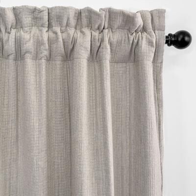 6ix Tailors Payton Natural Pole Top Drapery Panels Set of 2