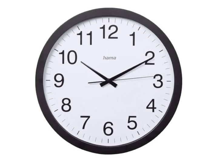 Hama Aruba Wandklok, Ø 40 cm, stil, zwart