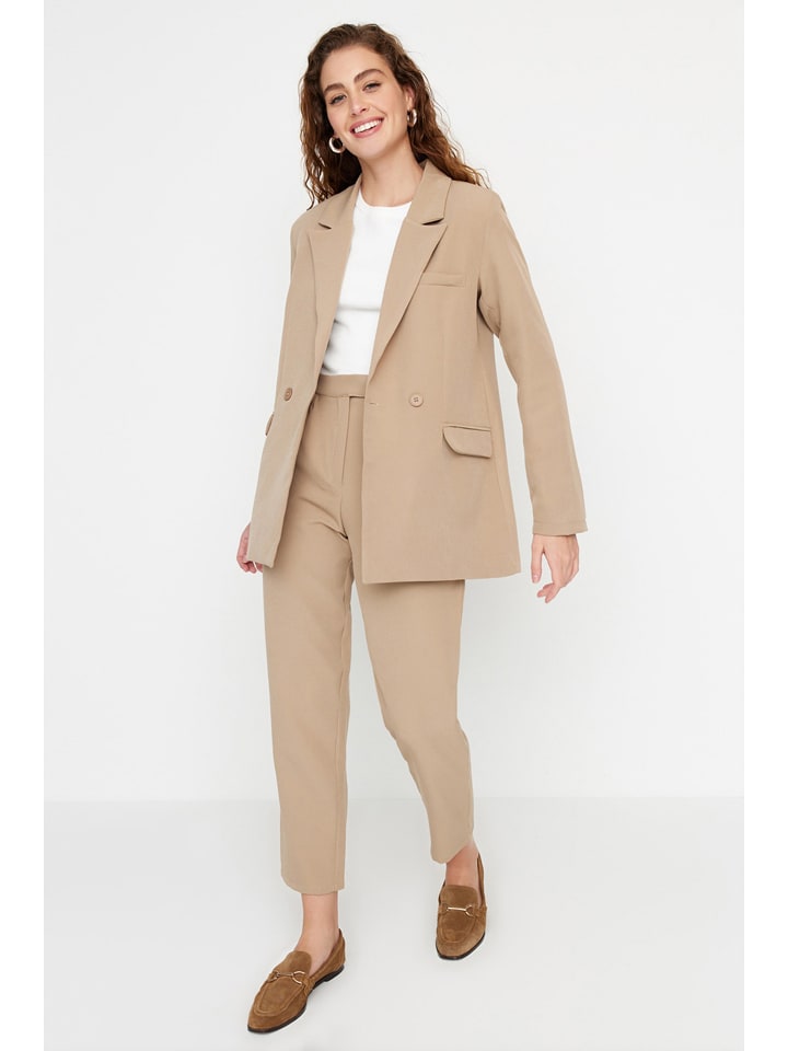 trendyol 2tlg. Outfit in Beige - 44