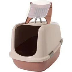 Savic Nestor Jumbo - champagne pink-tuscan rød (Katzenklo geschlossen), Katzenklo
