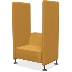 Profim Wall In 22 Variante 3 Sessel mit zwei Trennwänden frei konfigurierbar