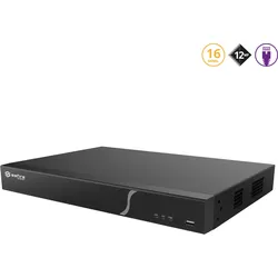 SAFIRE SMART 12MP NVR-Rekorder mit PoE, 16-Kanal
