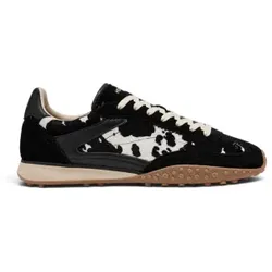 HOFF für Damen. 22659413 Bridge Mkii Print Lederschuhe schwarz (36), Wohnung, Wildleder, Schnürsenkel, Lässig, Tierdruck
