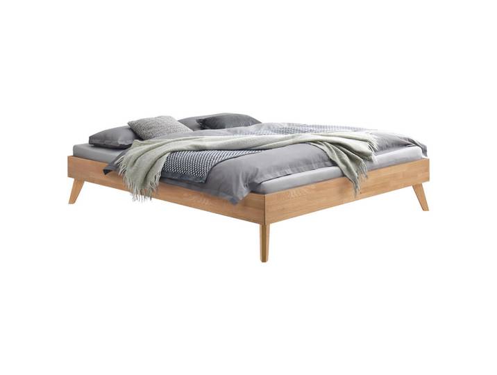 Hasena Bett, Eiche, Holz, Eiche, massiv, 140x200 cm, Fsc, in verschiedenen Holzarten erhältlich, Größen erhältlich, Schlafzimmer, Betten, Futonbetten