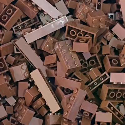 Uplift Treasures 120 240PCS Colorful City Building Blocks Set brown 250g 240pcs