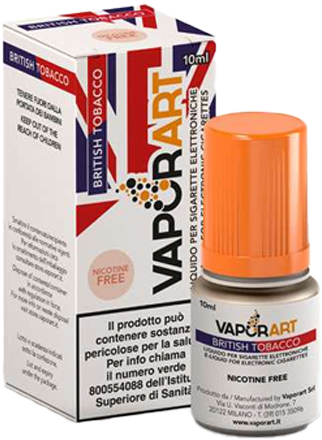 VaporArt British Tobacco Liquido Pronto 10ml Tabacco Sigaro