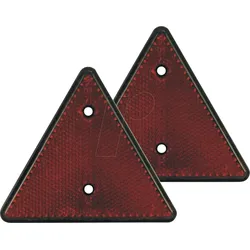 ANHGR 10231 - Anhänger - Reflektor, dreieckig, rot, 2er-Set