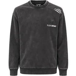 PLEIN SPORT Langarm-Sweatshirt, Größe L in Schwarz 02