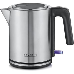 Severin Wasserkocher WK 3489, silber, 1 Liter, 2400 Watt, mit Edelstahlgehäuse