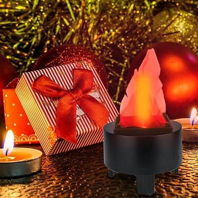 halloween lichter led gefälschte feuer flamme licht 3d flackernde feuer flamme elektronische flamme nachtlicht stütze simulierte flamme lampe stütze für halloween weihnachten innen party dekoration