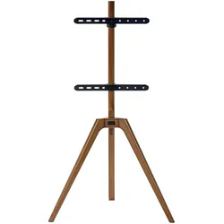 InLine Woodstand TV-Standfuss (40 kg, 45" - 65"), TV Ständer, Braun