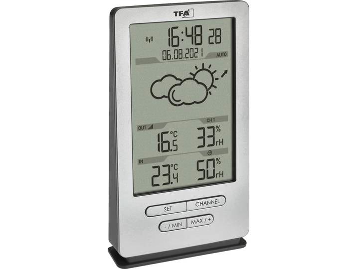 TFA-DOSTMANN Funk Wetterstation silber