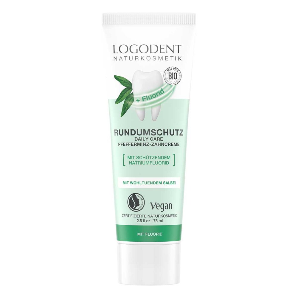 LOGOCOS Naturkosmetik GmbH & Co. KG Logona Rundumschutz Daily Care Zahncreme mit Flourid 12724111