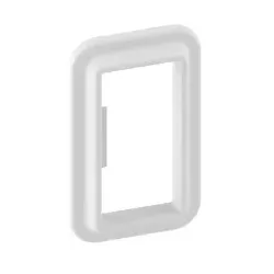 GGK 18712 Wandanschlussblende UK 60x130mm/4-9010, Kunststoff, auf Abstand montiert, weiß UK 60x130/4 UK60x1304