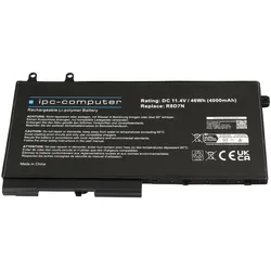 IPC 451-BCMC (3 Zellen, 4000 mAh), Notebook Akku, Schwarz