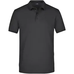 Elastic Polo-Shirt Piqué "JN710" - XL - black