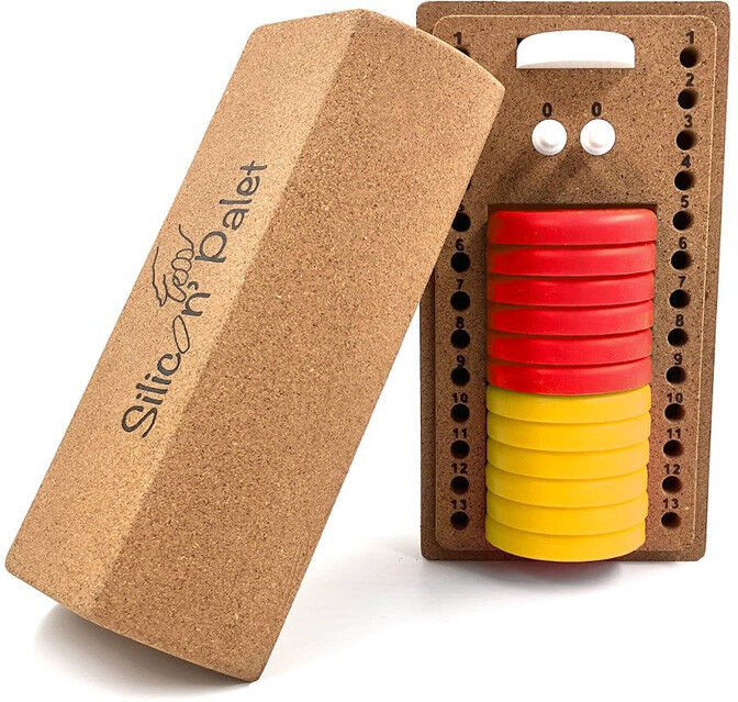 Silicon'Palet, Le jeu de palets en silicone Rouge et Jaune - Cadetel