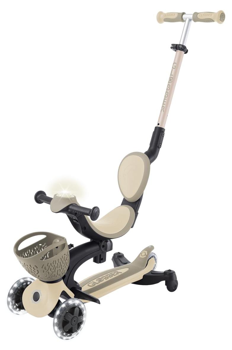 3-Rad-Scooter GO-UP Baby 360 Lights, taupe, für 15 Monate bis 6 Jahre