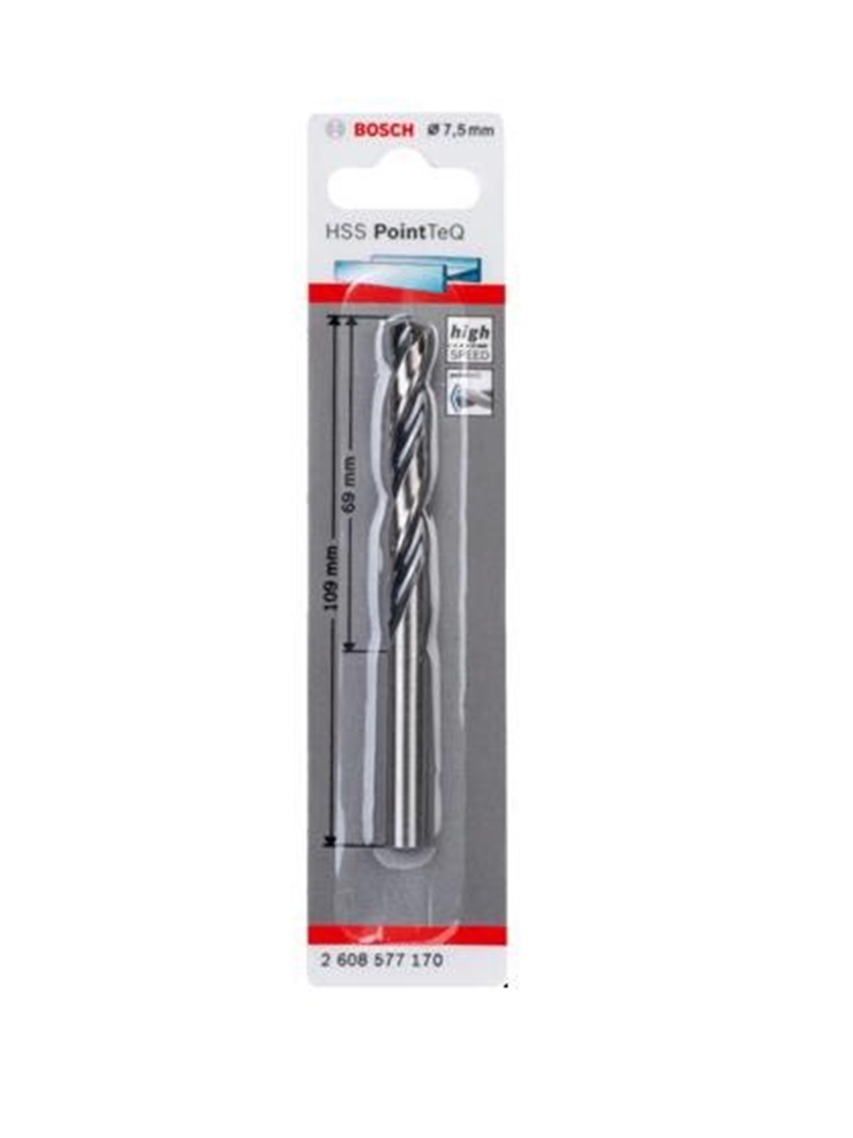 Bosch HSS PointTeQ Drill Bit 7.5mm