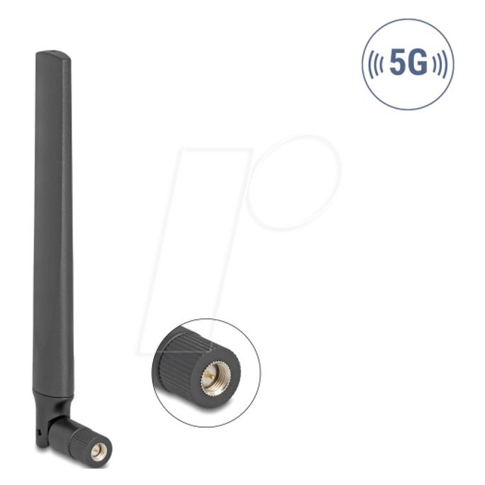Delock 5G 3,4 - 5,0 GHz Antenne SMA Stecker 4,7 dBi omnidire (5G) (81466)