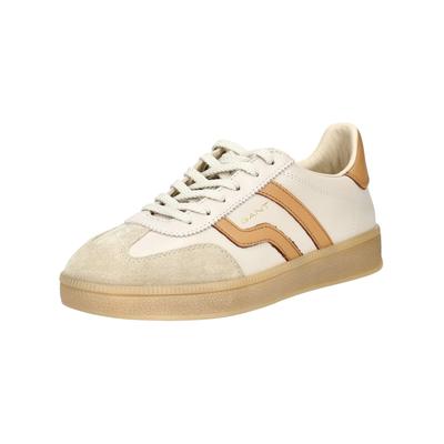 Sneaker GANT "Gant Sneaker Leder", Damen, Gr. 39, beige (beige, braun), Leder, Schuhe Sneaker