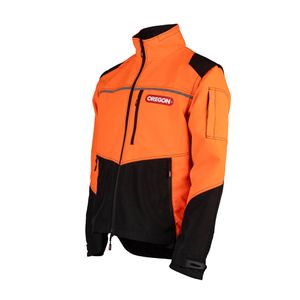 Oregon Arbeitsjacke Forstjacke Protect Pro, 695651, Warnschutzjacke, orange-schwarz, Größe M