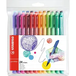 STABILO pointMax Filzstift 0.8 mm, Farbe Gehäuse: farbsortiert
