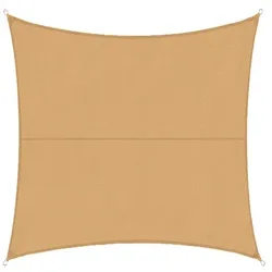 KARAT Sonnensegel Wasserabweisend / Quadratisch / Sand / 3 x 3 m