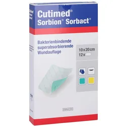 Cutimed Sorbion Sorbact Wundauflage 10x2 12 St