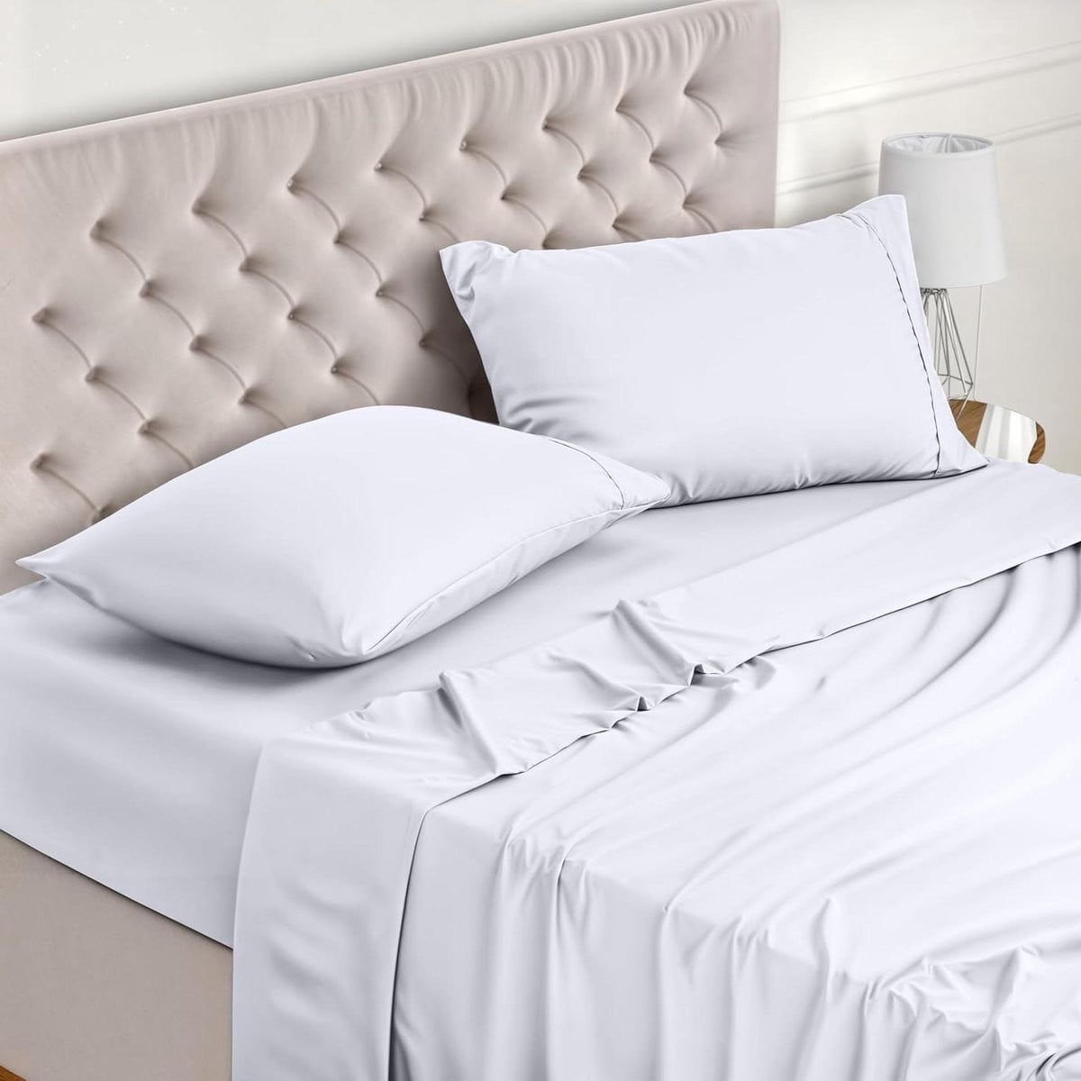 Wit Beddengoed Set Lakenpakket 180x200 cm
