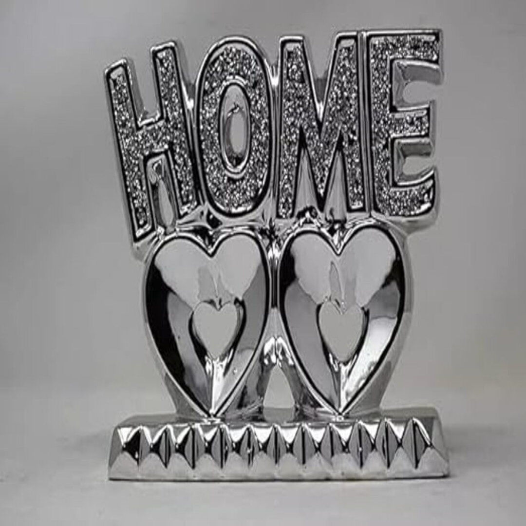 Fairmont Park Text & Numbers Letter Block Silver 20cm H X 16cm W X 8cm D