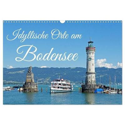 Idyllische Orte am Bodensee (Wandkalender 2027 DIN A3 quer), CALVENDO Monatskalender