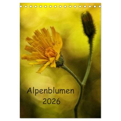 Alpenblumen 2026 (Tischkalender 2026 DIN A5 hoch), CALVENDO Monatskalender