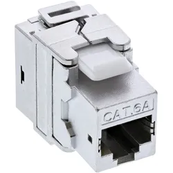 INLINE Premium Keystone RJ45 Buchse / LSA Einsatz, SNAP-In, Cat,6a