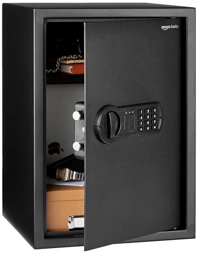 Amazon Basics Haussafe Elektronische Sleutelkast, 50 l, zwart