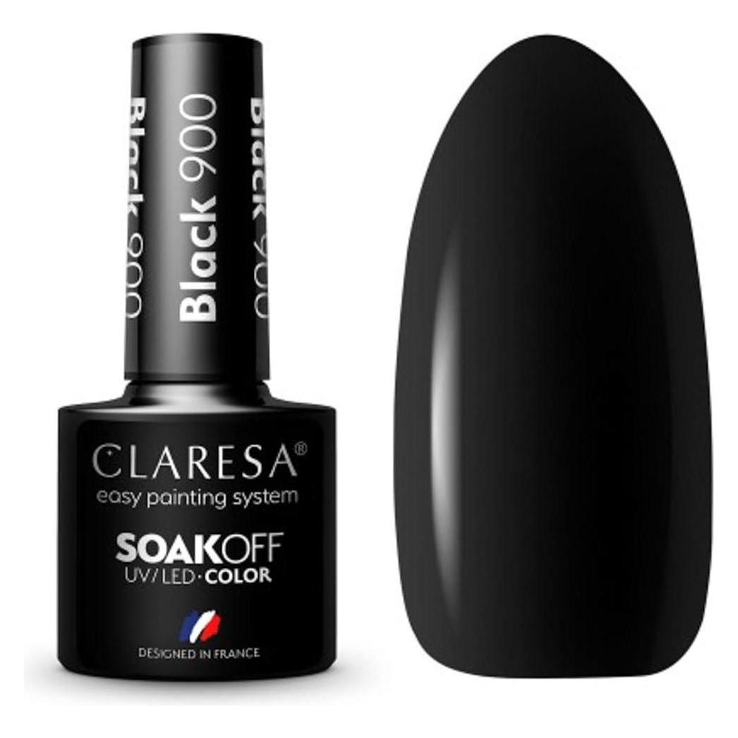 Claresa Soak Off UV/LED hybrid lacquer 900ack 5g (Black) (5902846077442)